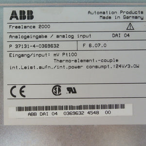 ABB DAI04 Analog Input Module