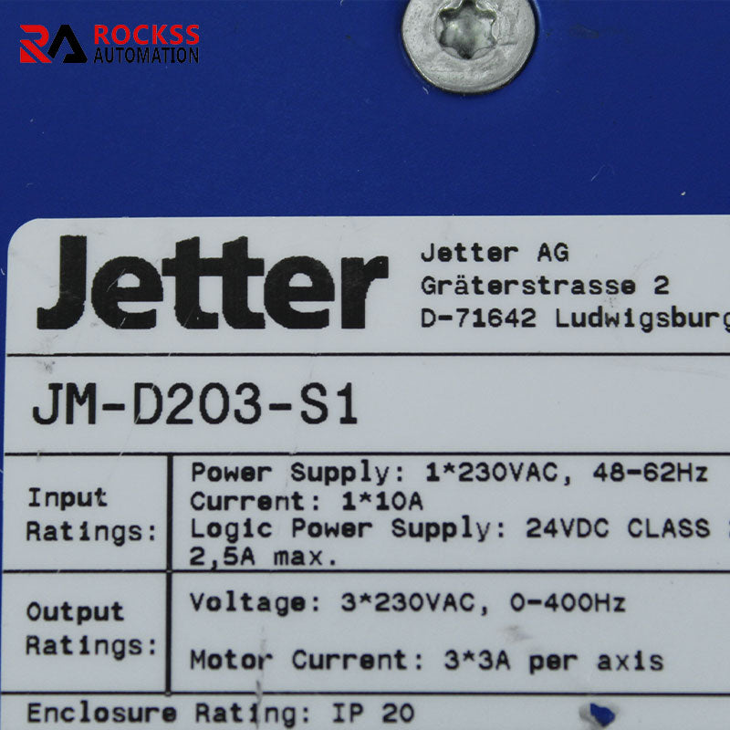 Jetter JM-D203-S1伺服驅動器