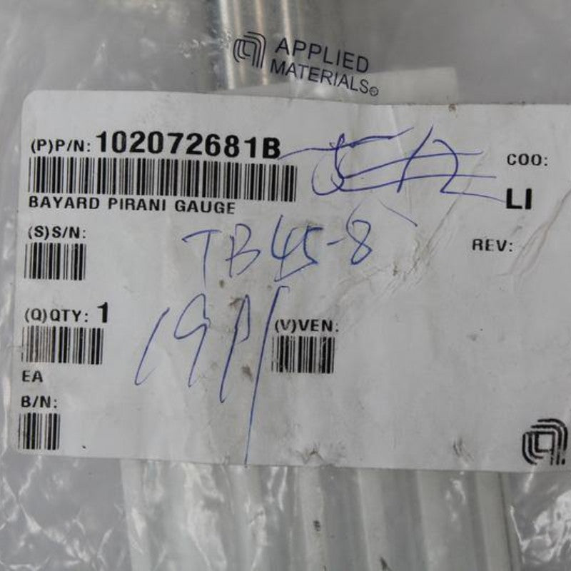 Applied Materials 0190-48891 HDP100 Vacuum Gauge
