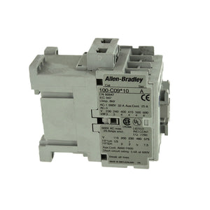 Allen-Bradley 100-CO9N10 Ser.A, 100-CO9*10 Ser.A, 110V/120V, 50/60Hz, AC, Standard Contacts, Screw Terminals, 1 N.O. 0 N.C. Auxiliary Contact Configuration, Contactor, Controller