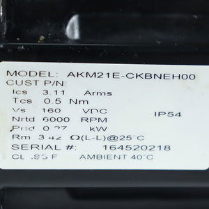 Kollmorgen AKM21E CKBNEH00 Motor