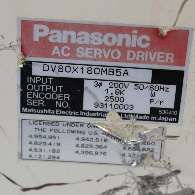 Panasonic DV80X180MB5A 伺服器驅動器