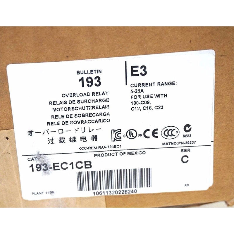 Allen Bradley 193EC1CB繼電器