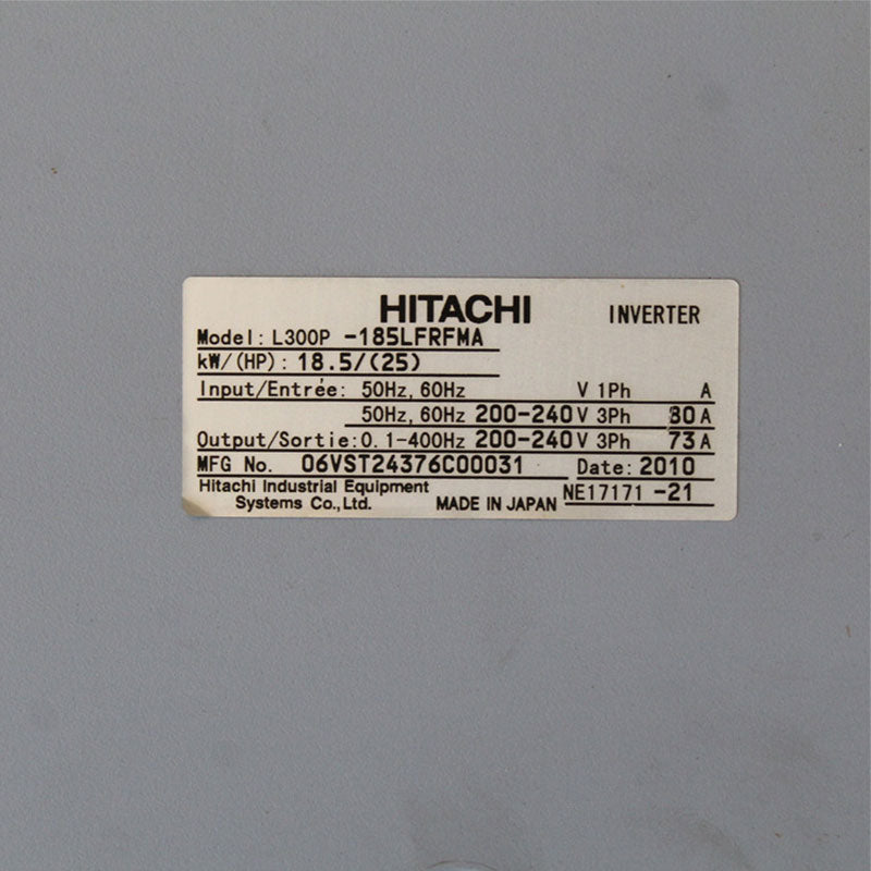 Hitachi L300P-185LFRFMA Engraving machine spindle Inverter - Rockss Automation