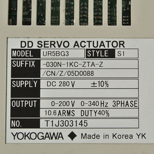 YOKOGAWA UR5BG3-030N-1KC-ZTA-Z/CN/Z/ Servo Driver