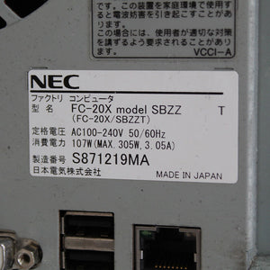 NEC FC98-NX FC-20X/SBZZT IPC