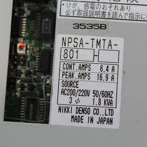 NIKKI DENSO NPSA-TMTA-801 Servo Driver  200-220VAC 1.8KVA