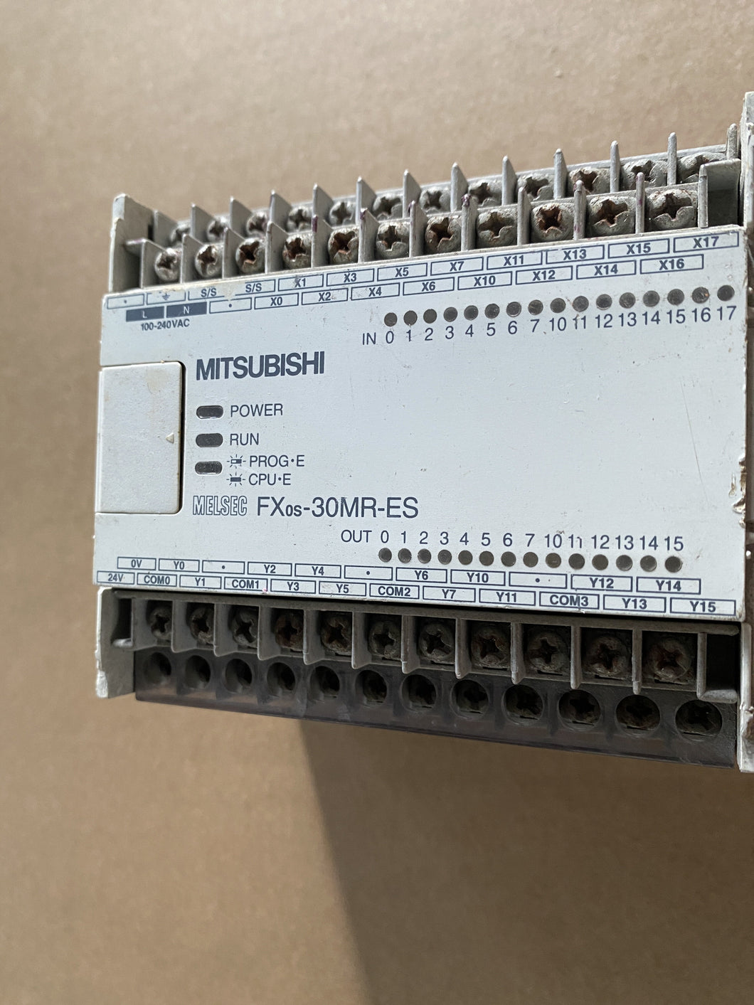 MITSUBISHI FX0S-30MR-ES/UL PROGRAMMABLE CONTROLLER