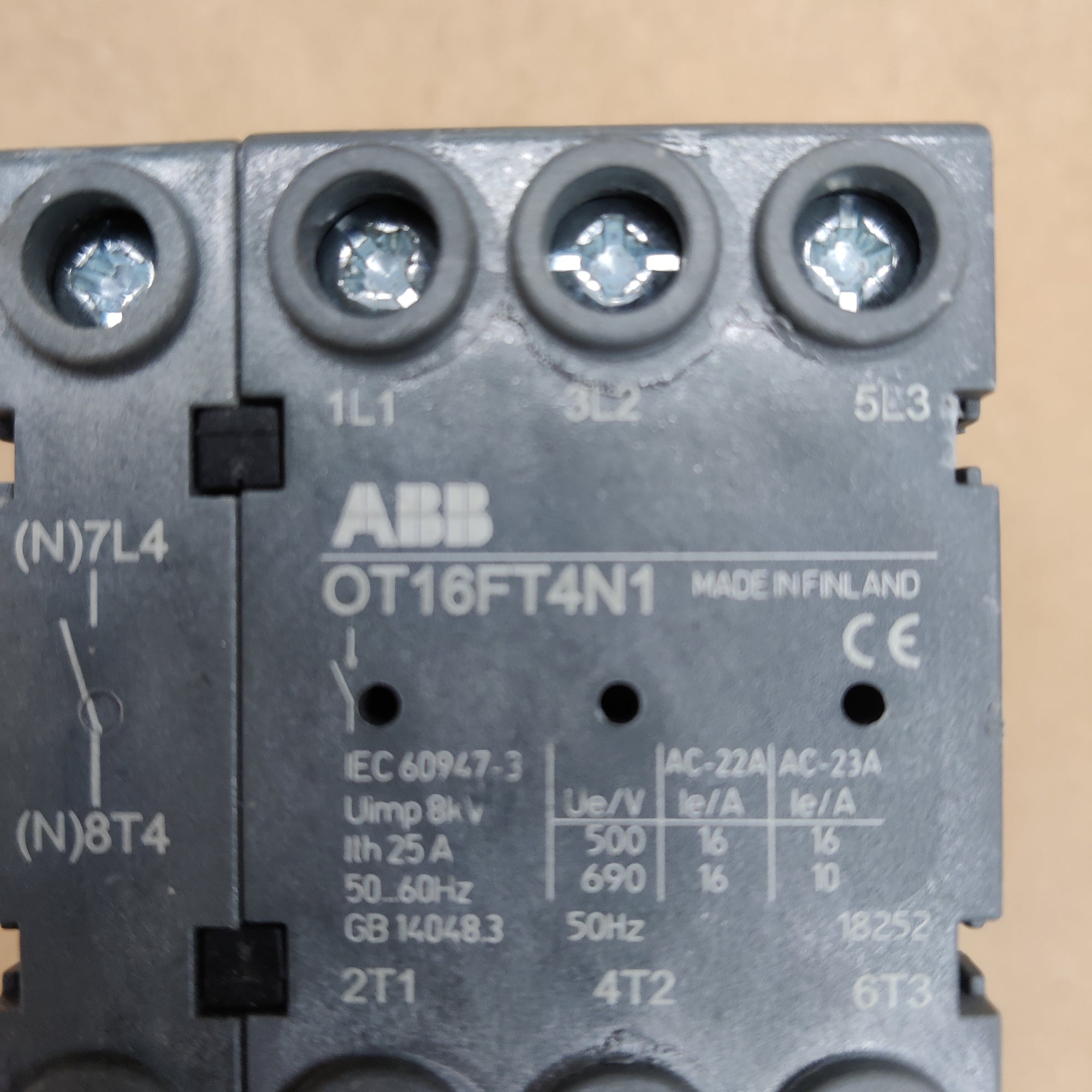 ABB OT16FT4N1 隔離開關