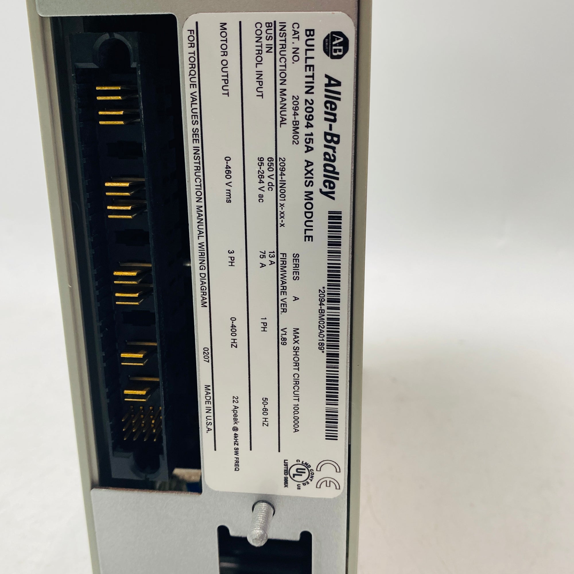 Allen Bradley 2094-BM02 Kinetix 6000 Power Module