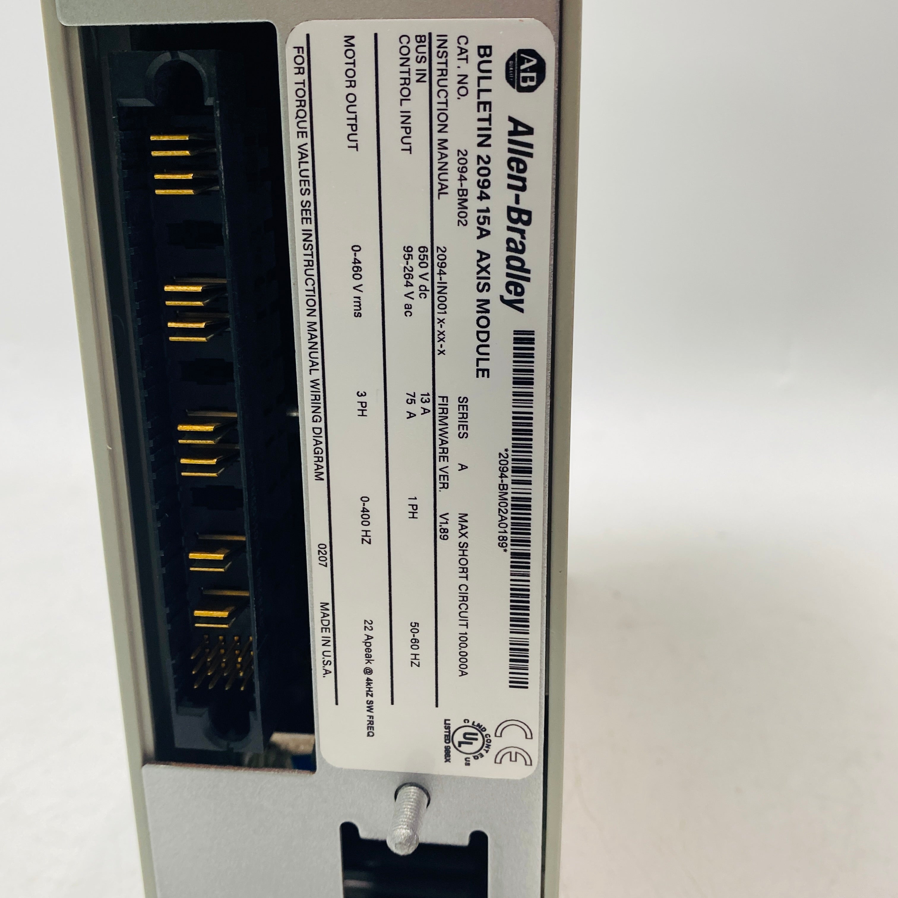 Allen Bradley 2094-BM02 Kinetix 6000 電源模組