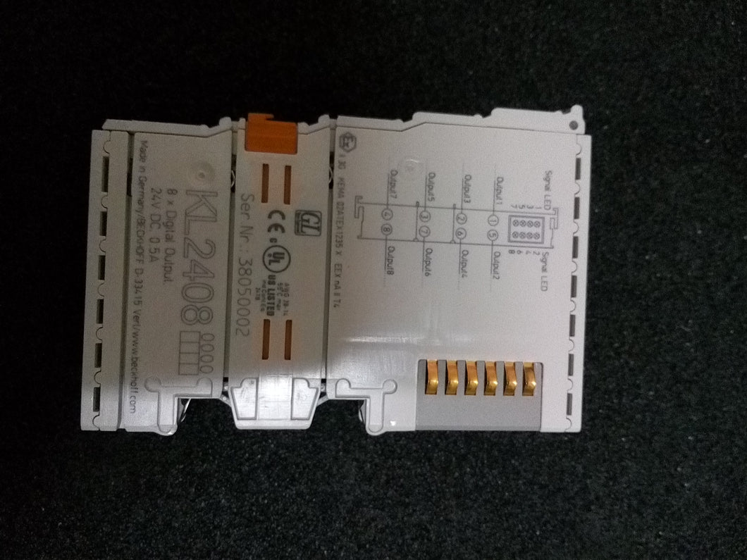 BECKHOFF KL2408 8-CHANNEL DIGITAL OUTPUT MODULE