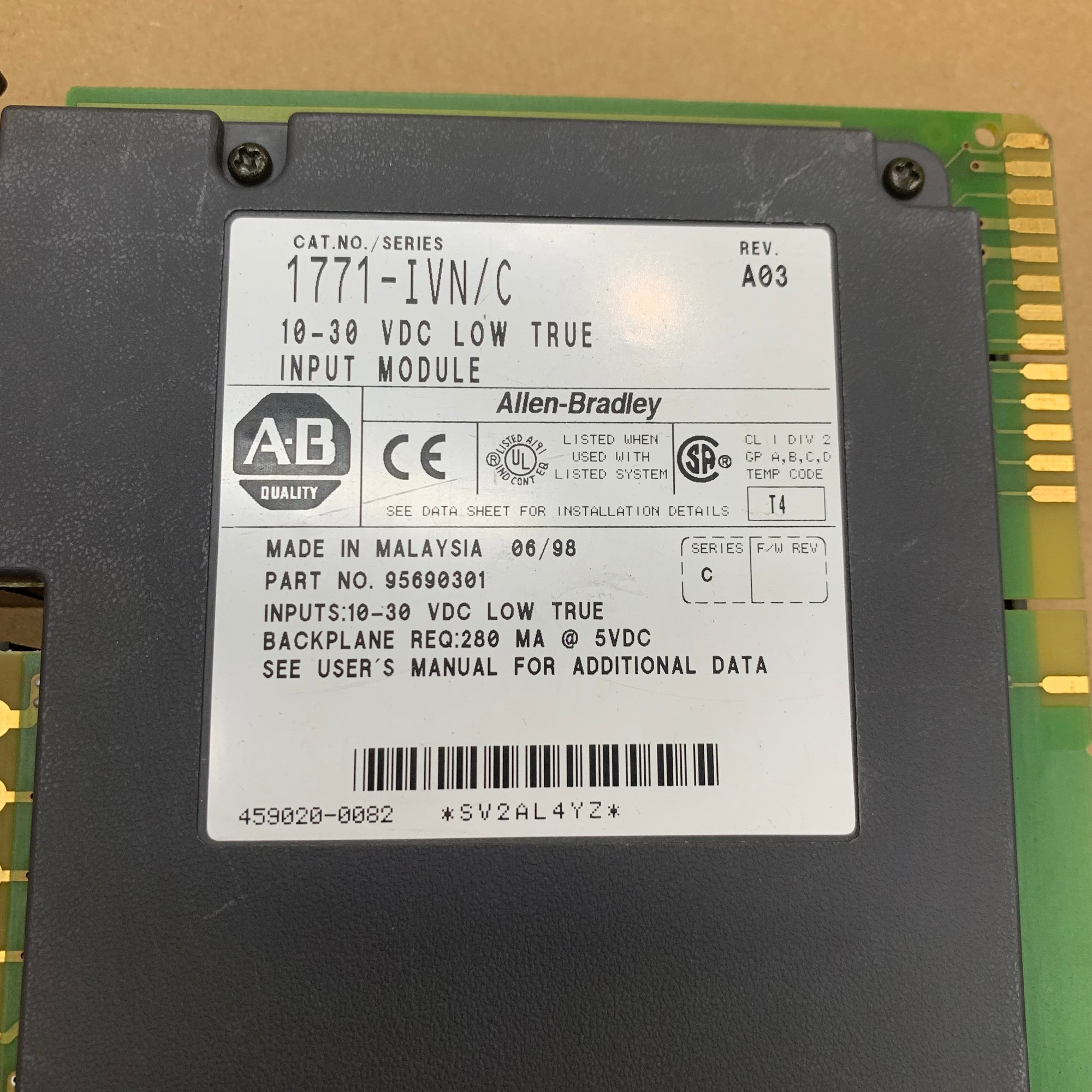 ALLEN BRADLEY 1771-IVN C系列PLC模組