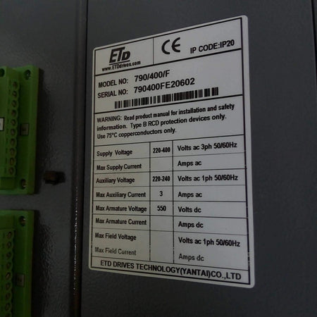 ETD 790/400/F ETD790 220-400V 50/60Hz - Rockss Automation