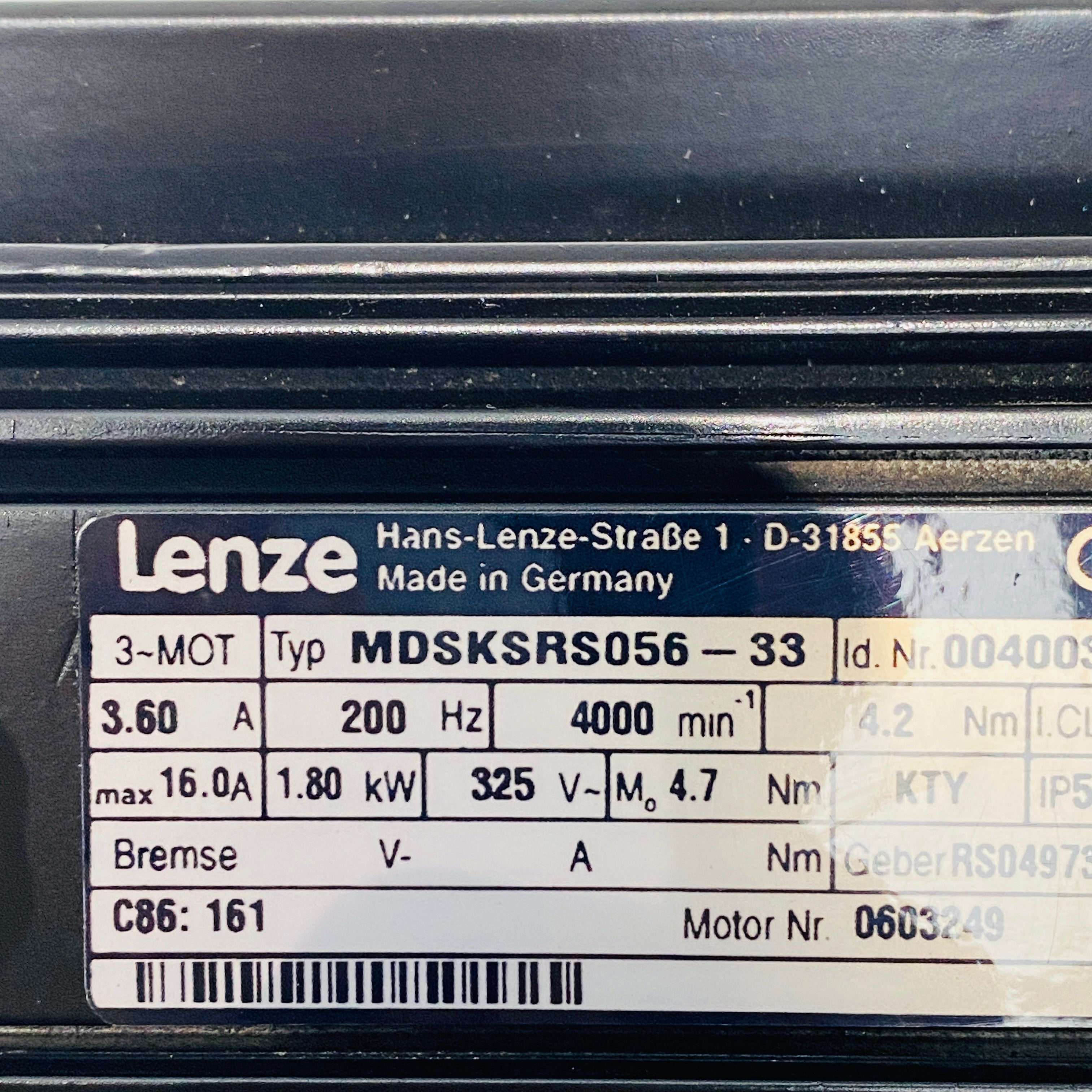 Lenze MDSKSRS056-33 Servo motor