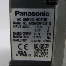 將圖片載入圖庫檢視器 Panasonic MSMD042S1S Servo Motor