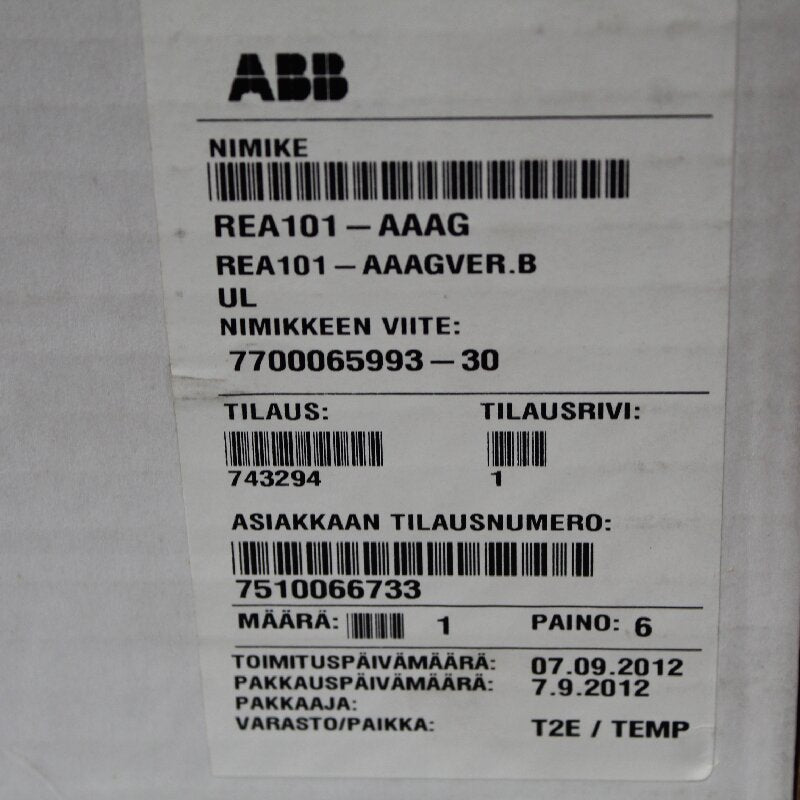 ABB REA101-AAAG繼電器保護裝置 全新原廠