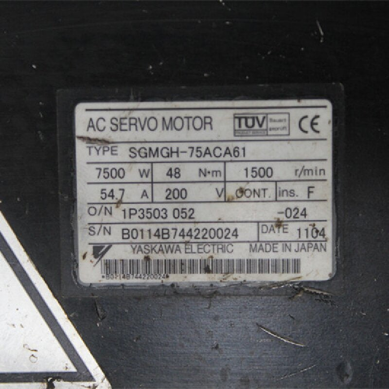 安川SGMGH-75ACA61馬達7.5KW