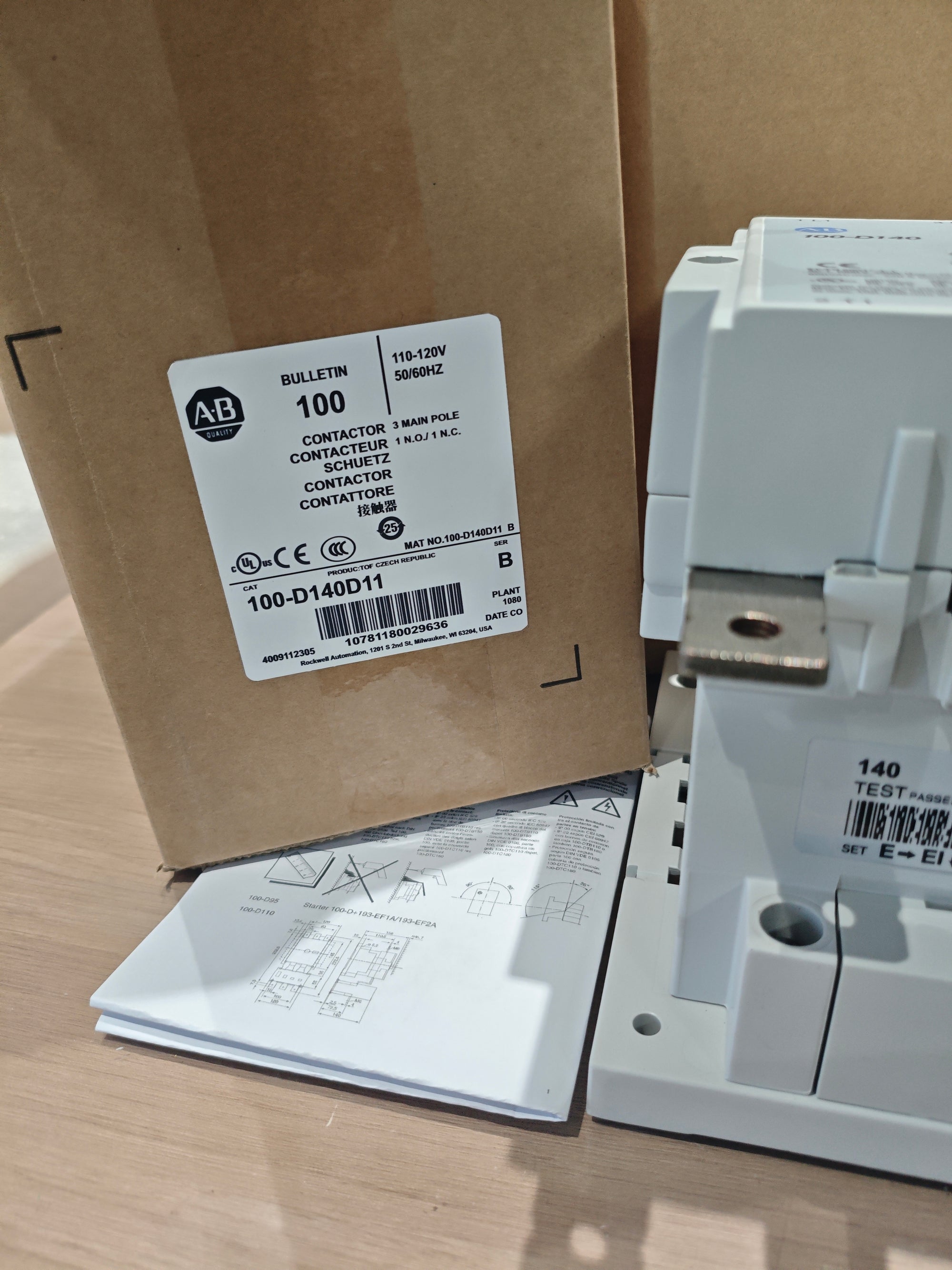艾倫·布拉德利接觸器100-D140D11