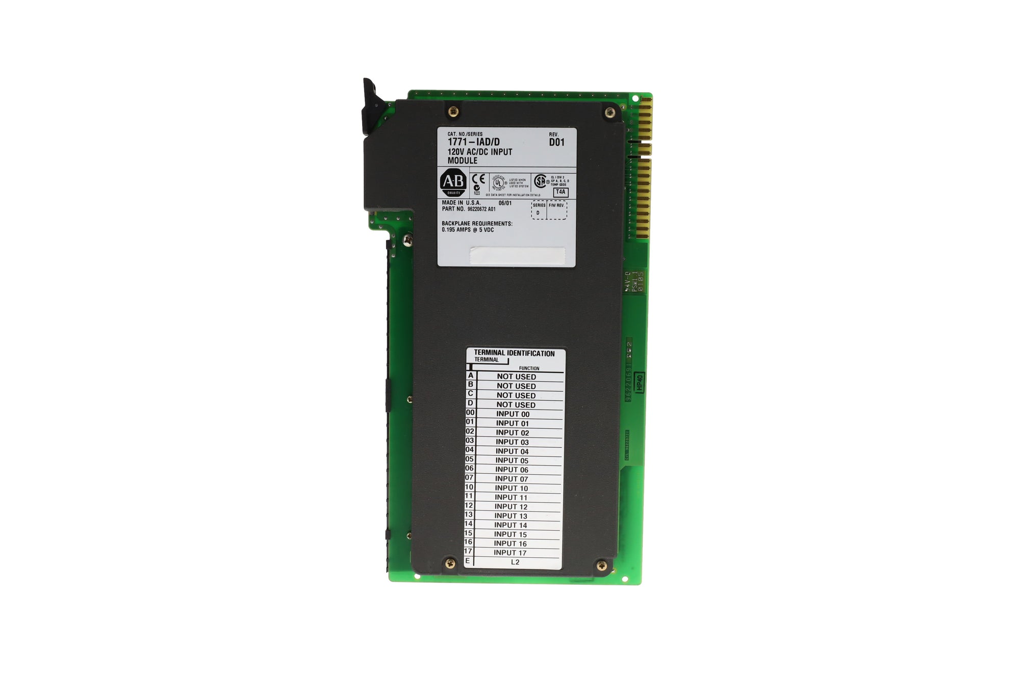 Allen Bradley 1771-IAD Plc5輸入模組