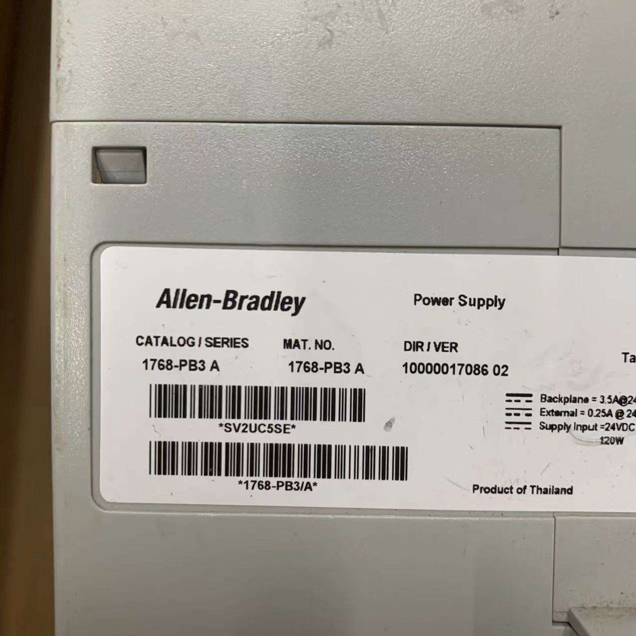 Allen Bradley 1768-PB3/A Compactlogix 24V DC 單電源