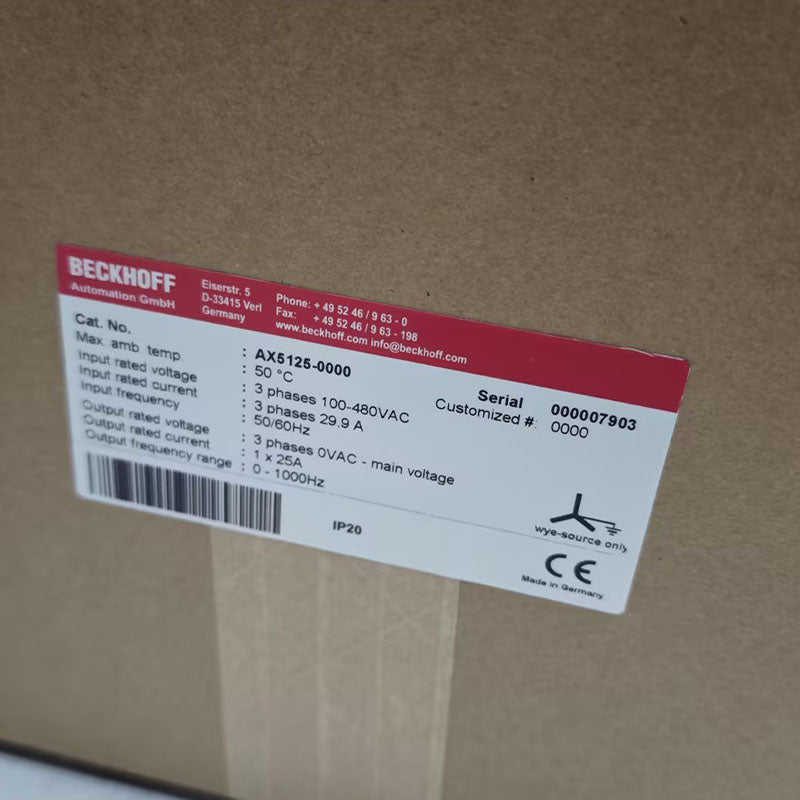 BECKHOFF AX5125-0000 全新驅動器