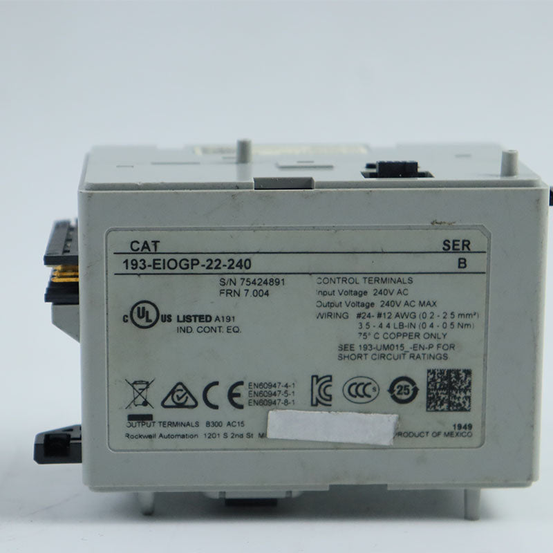 Allen Bradley 193-EIOGP-22-240 繼電器模組