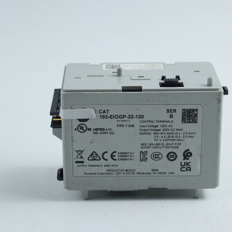 Allen Bradley 193-EIOGP-22-120 繼電器模組