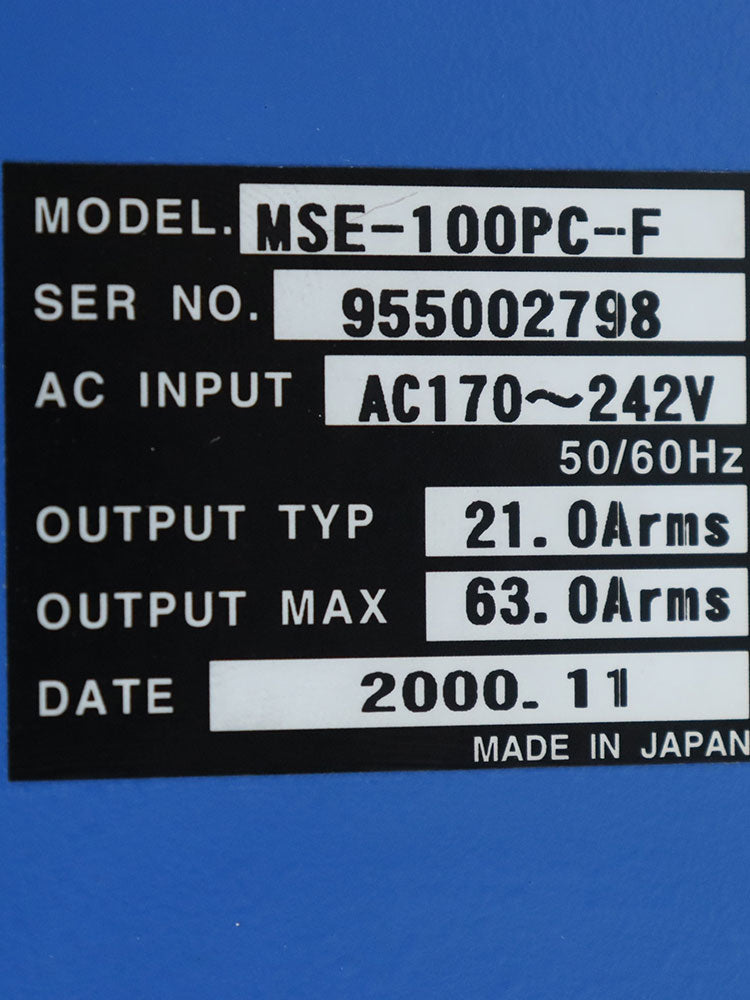 MSE-100PC-F Sumitomo Servo Drive - Rockss Automation