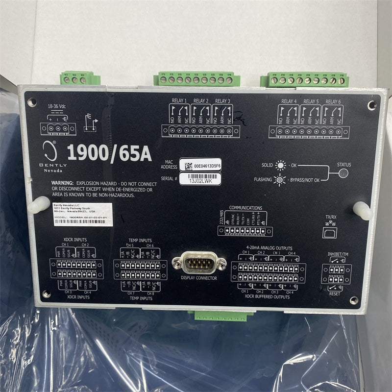 BENTLY NEVADA 1900/65A-00-01-03-01-01 Controller - Rockss Automation