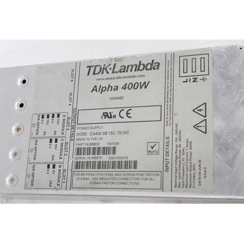 TDK-Lambda CA400 5B 15C 15/15E Alpha 400W P/N：H47006 電源