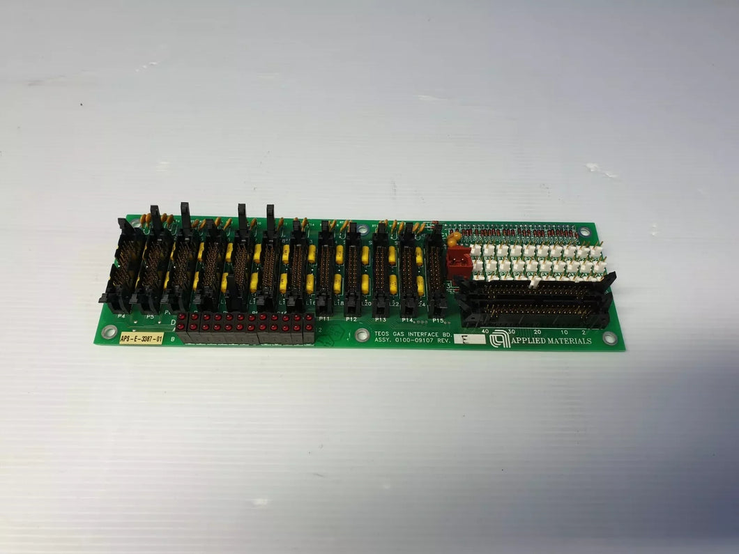 Applied Materials AMAT 0100-09107 TEOS Gas Interface Board