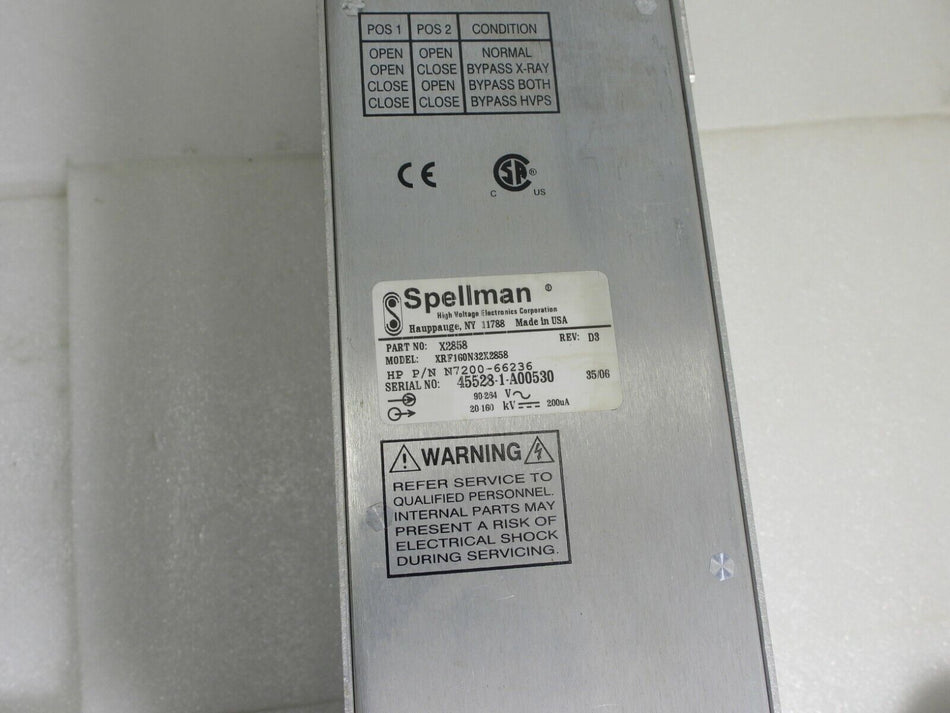SPELLMAN XRF160N32X2858 X2858 high voltage power supply