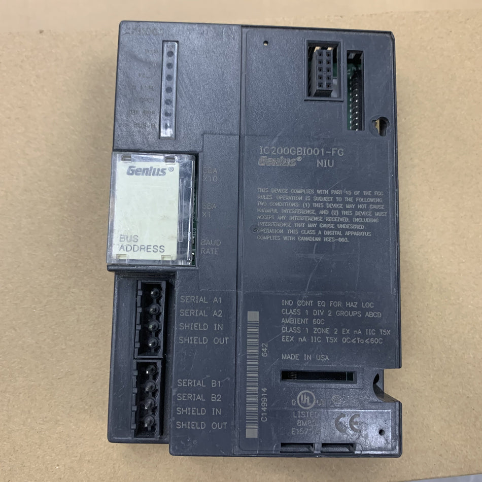 GE Fanuc IC200GB1001-FG 網路介面單元模組