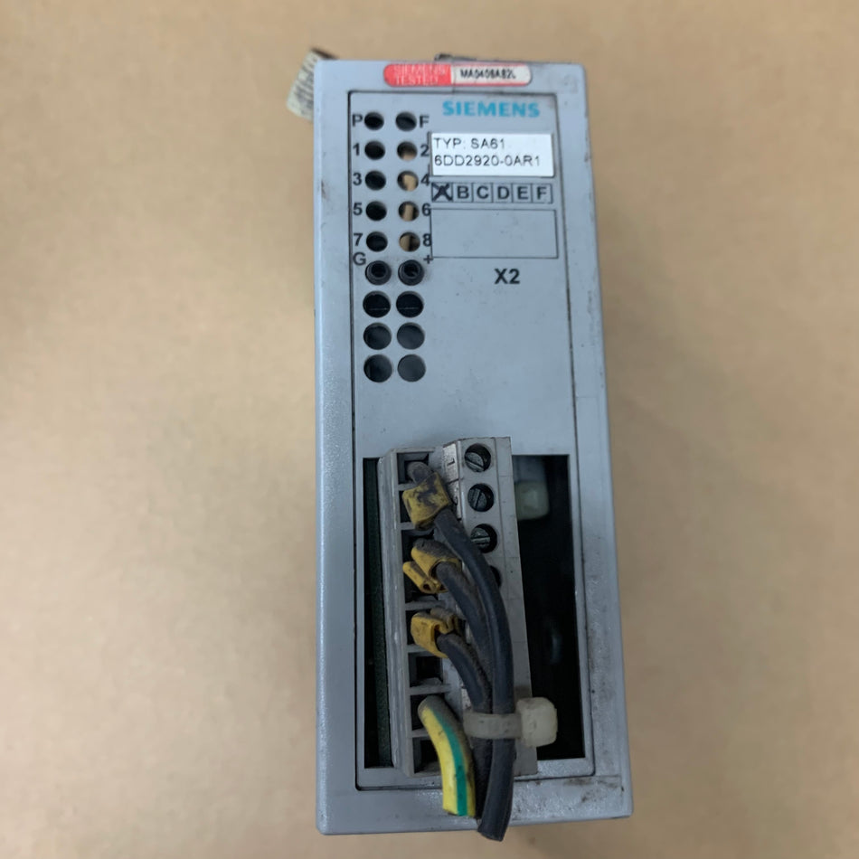 Siemens 6DD2920-0AR1 Transformer Module