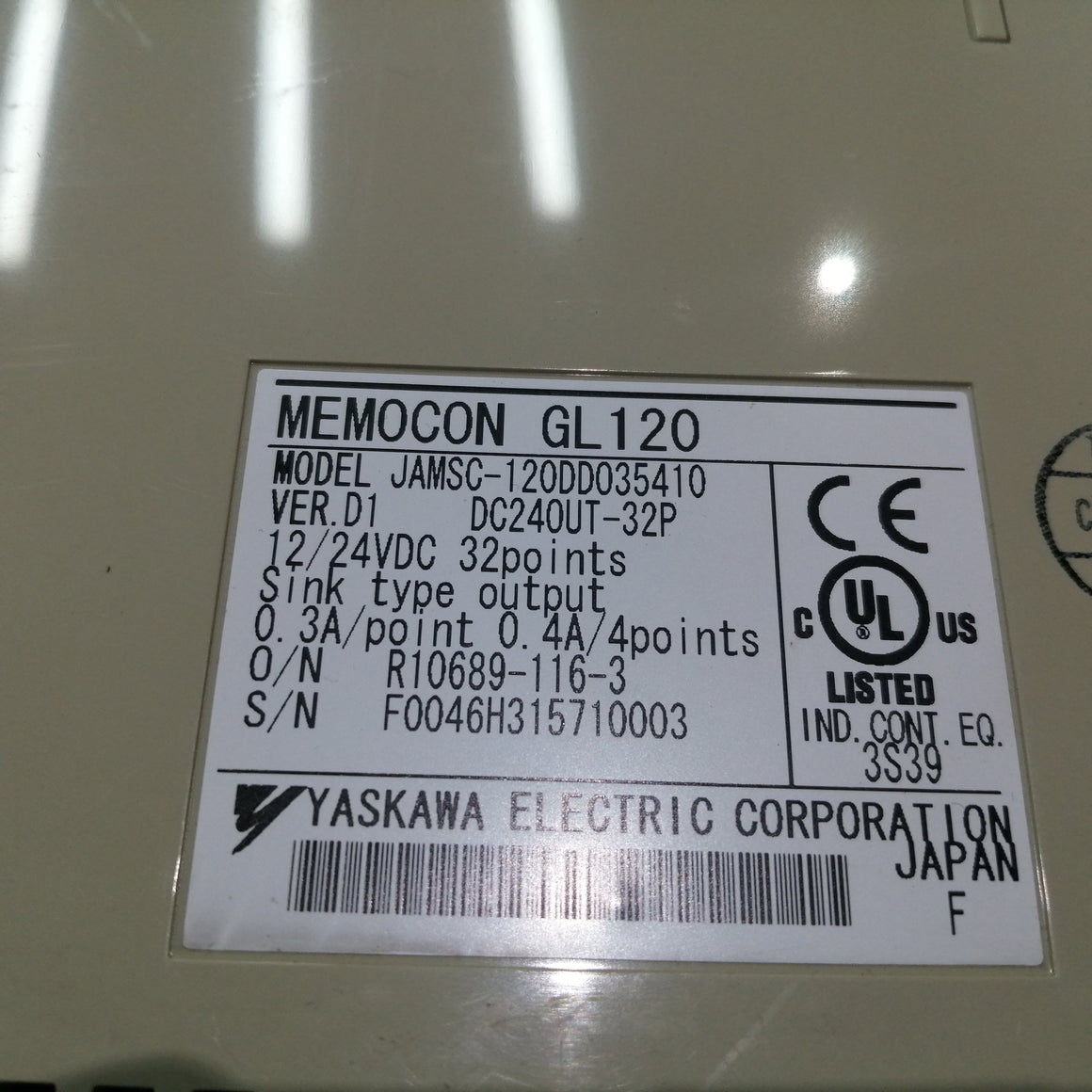 Yaskawa JAMSC-120DD035410 Plc Module - Rockss Automation