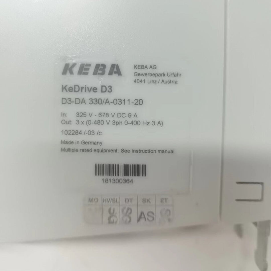KEBA D3-DA 330A-0311-20驅動器