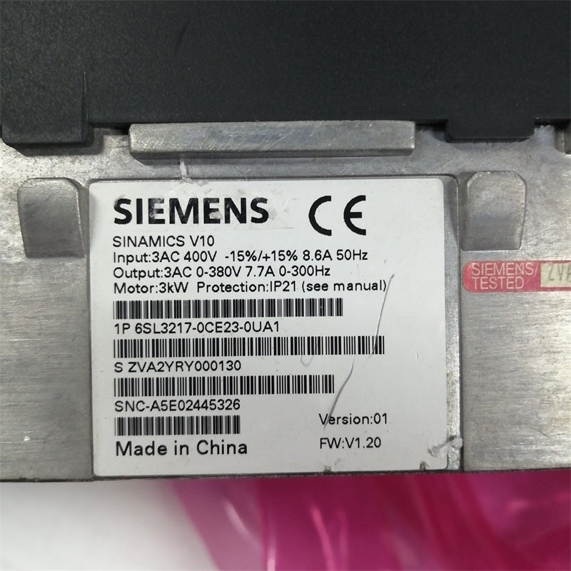 西門子6SL3217-0CE23-0UA1變頻器