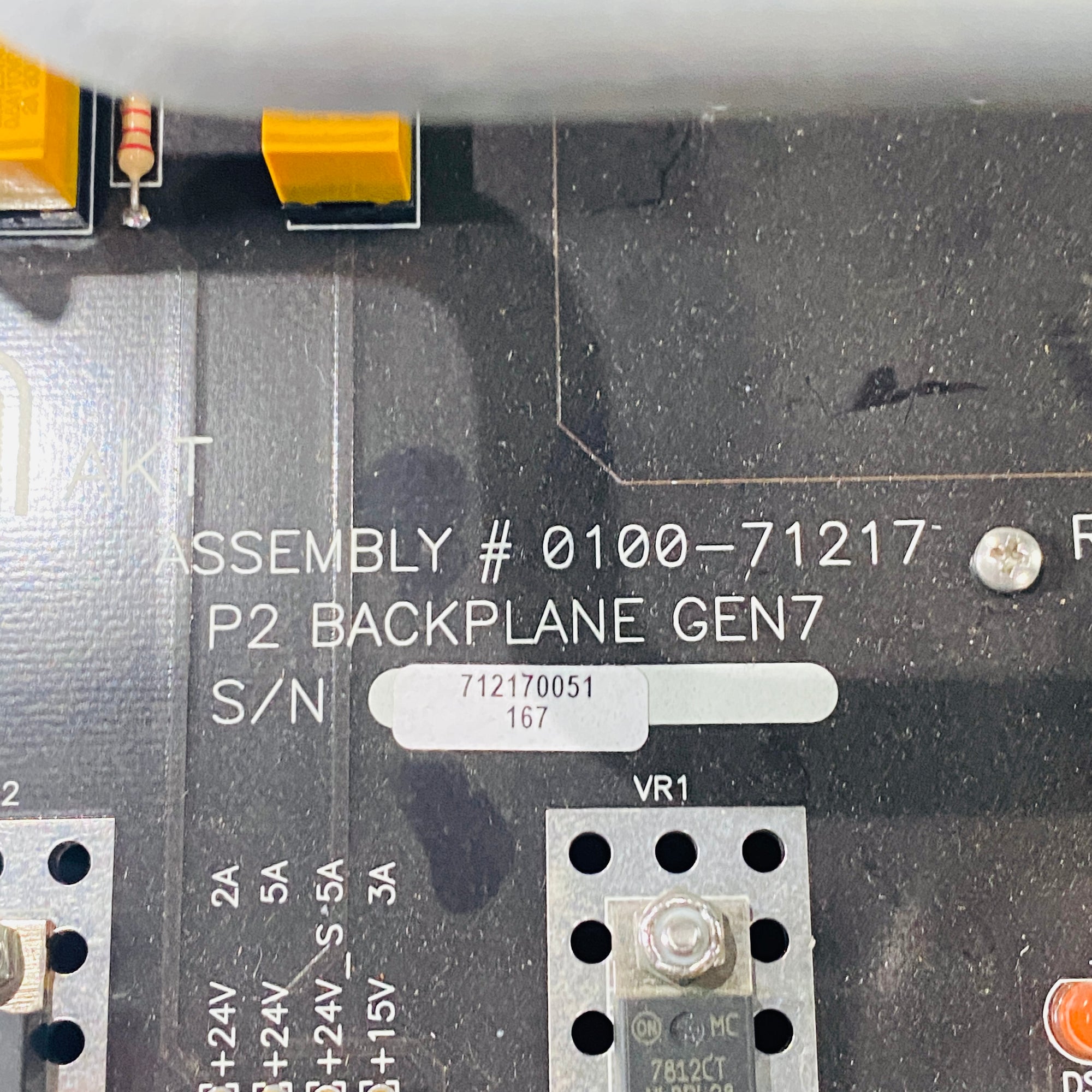 Applied Materials AMAT AKT 0100-71217 REV02 P2 BACKPLANE