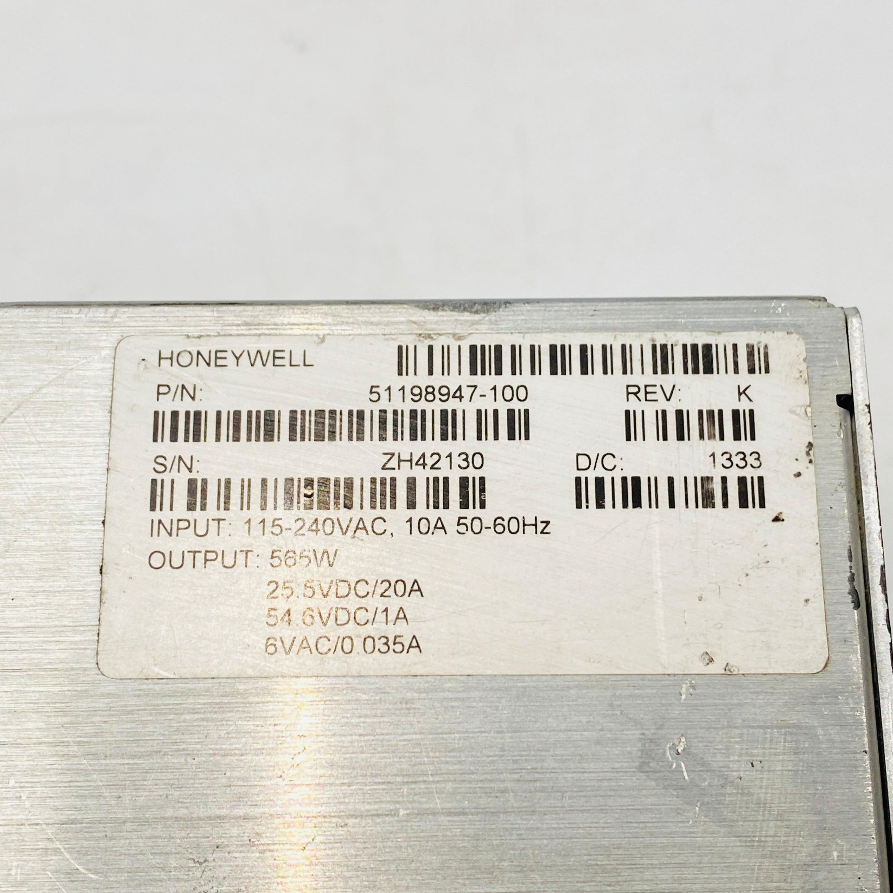 Honeywell SP724 51198947-100 Power Supply