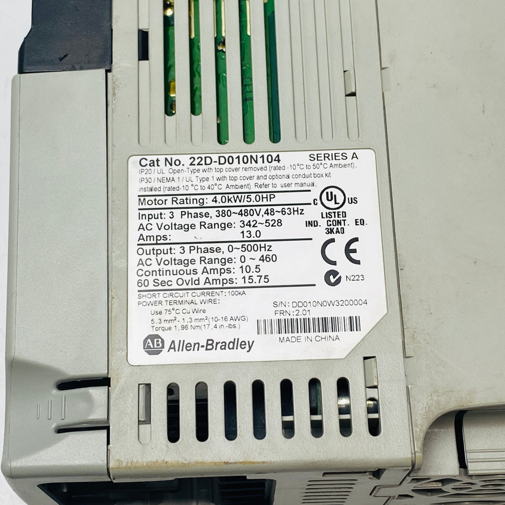 艾倫·布拉德利 22D-D010N104 交流驅動器