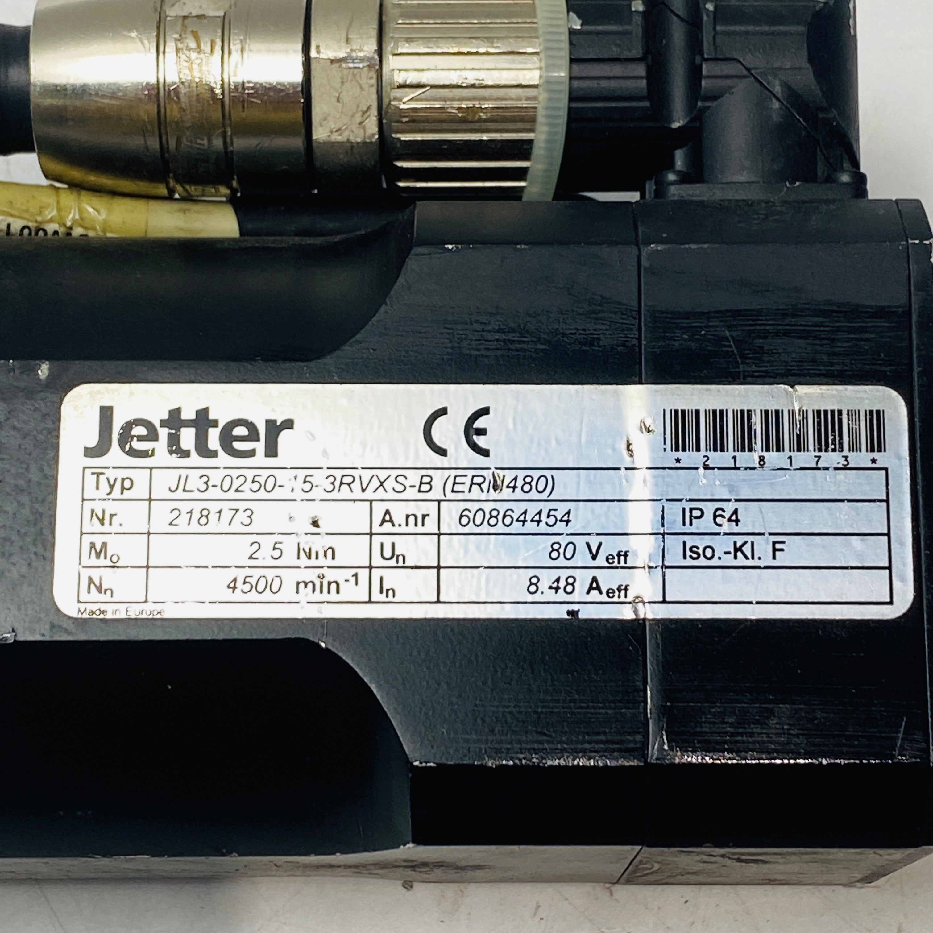 Jetter JL3-0250-15-3RVXS-B(ERN480) Motor