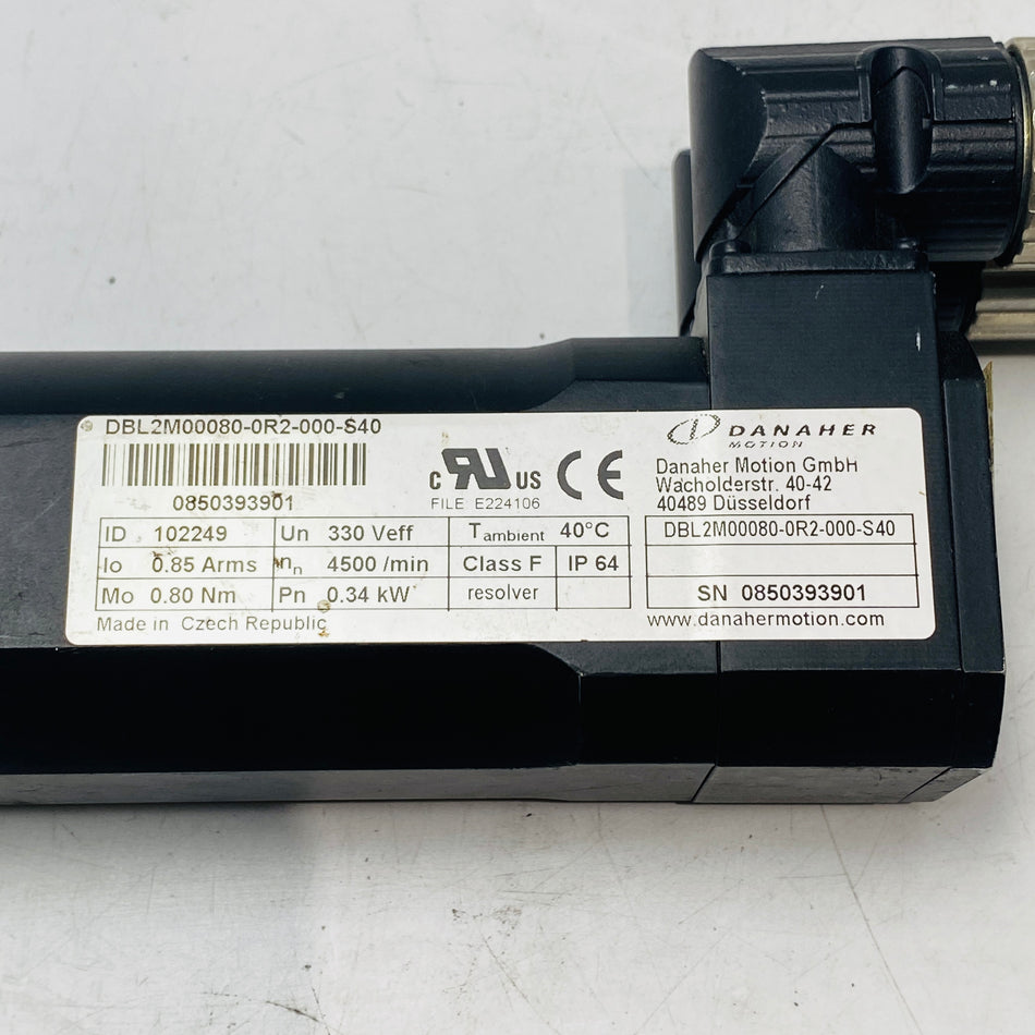 Kollmorgen DBL2M00080-0R2-000-S40 Motor