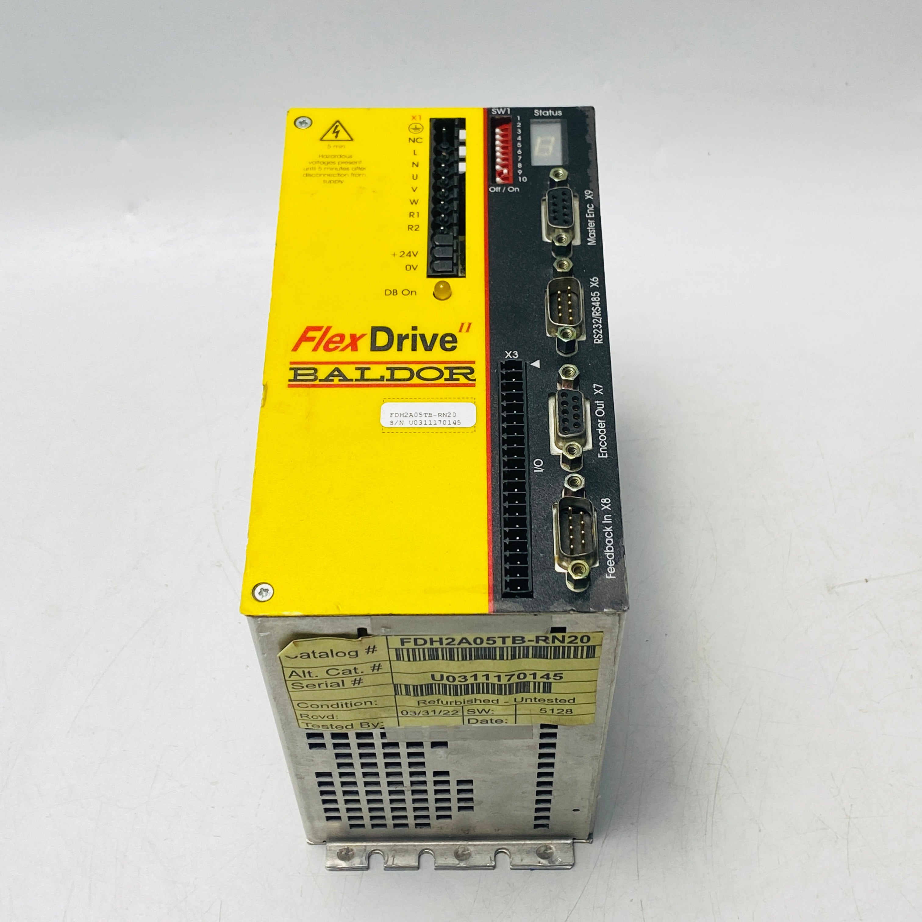 BALDOR FDH2A05TB-RN20 SERVO DRIVE