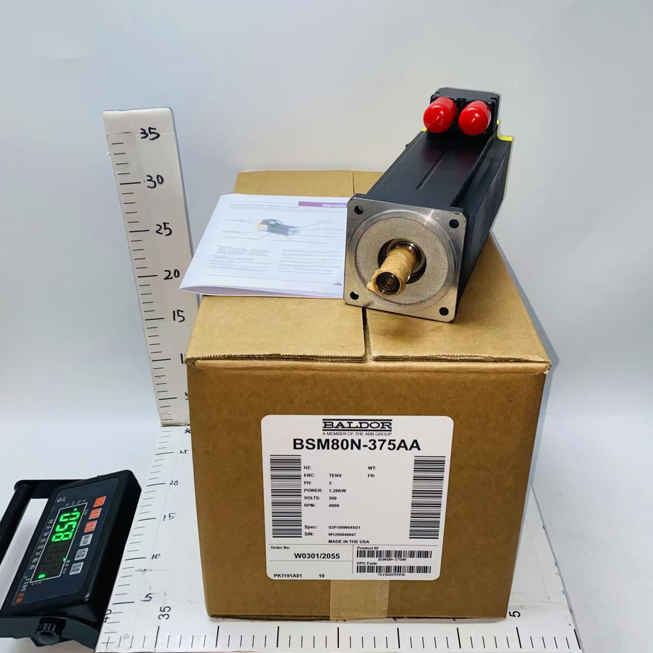 BALDOR BSM80N-375AA BRUSHLESS AC SERVO MOTOR
