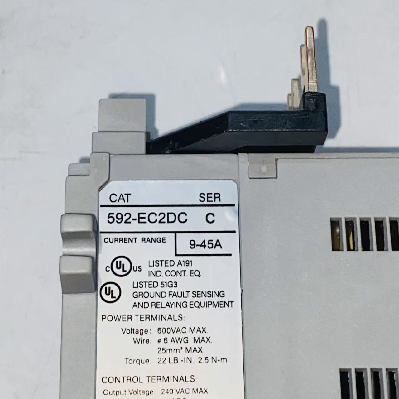 Allen‑Bradley Overload  Relay  592-EC2DC (C) - Rockss Automation