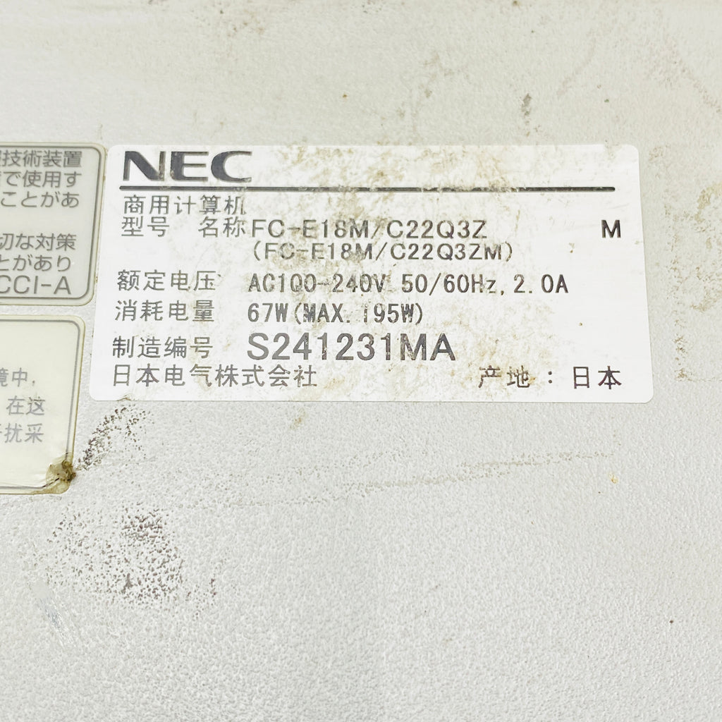 NEC FC-E18M/C22Q3Z工業計算機