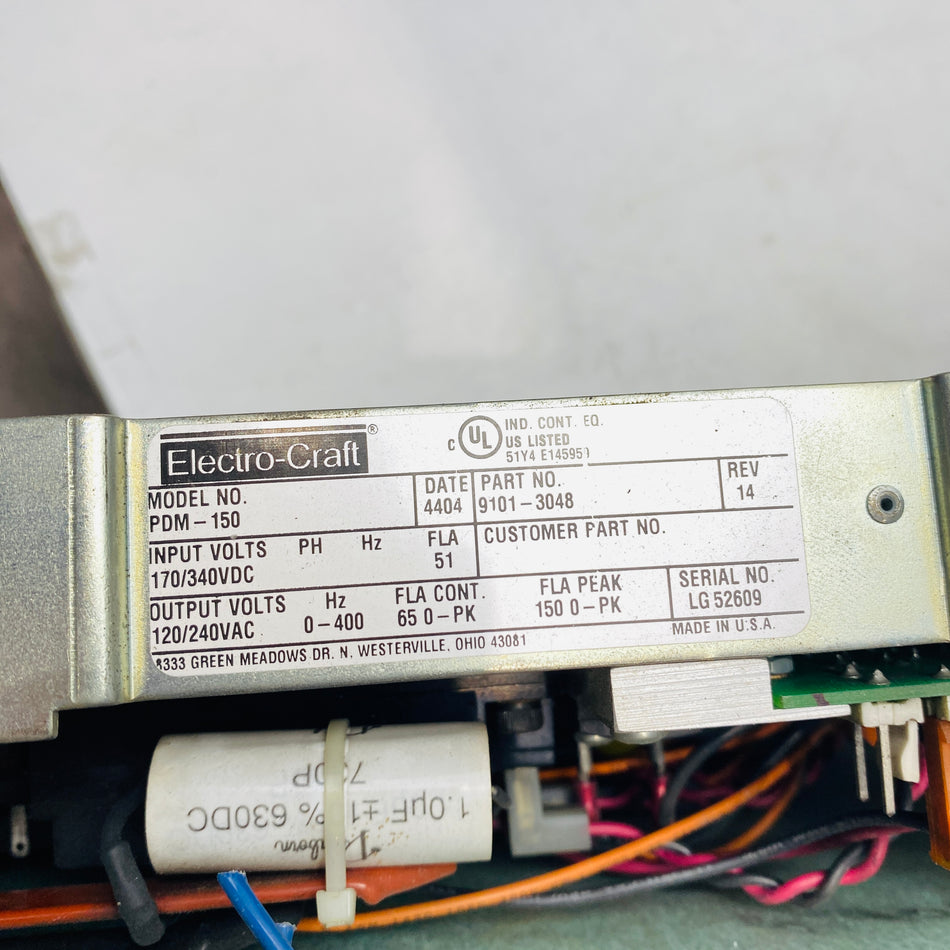 Reliance PDM-150 9101-3048 Servo Drive