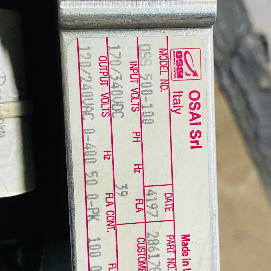 OSAI OSS 500-100 Drive