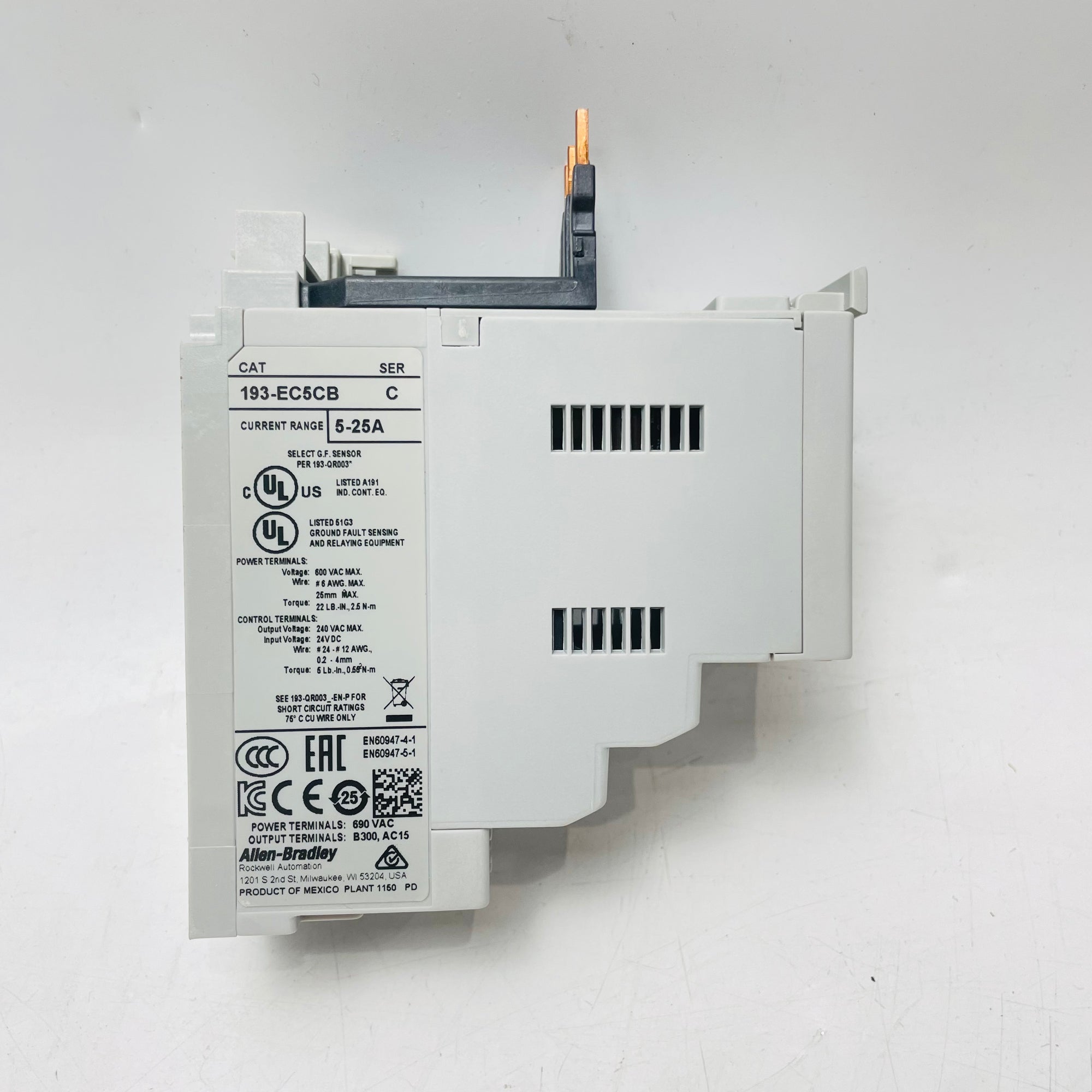ALLEN BRADLEY 193-EC5CB 過載繼電器